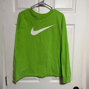 Nike Vibrant Green Long Sleeve Tee